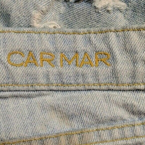 CARMAR Womens Jeans Size 25 Distressed Grunge Hippie Boho Streetwear Low Rise - Picture 6 of 8